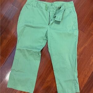 Women’s Capri Green Pants, size 16